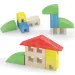 Quercetti: ToyTown Basic 15-teiliges Holzbauspielzeug Bild 2