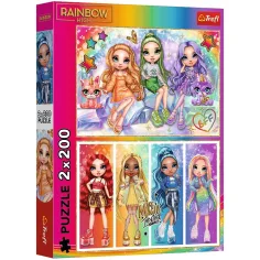 Rainbow High beste Freundinnen 2x200 Teile Puzzle - Trefl Bild 1