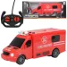 RC-ferngesteuertes Feuerwehrauto, Einsatzfahrzeug, mit Lichteffekten, Maßstab 1:30, 20 cm Bild 1