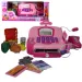 Rosa funktionale elektrische Registrierkasse mit Mikrofon, Spielgeld und Ton Bild 1
