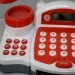 Rote funktionale elektrische Registrierkasse mit Spielgeld, Produkten und Geräuschen Bild 5