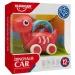Roter Dinosaurier Baby Spielzeugauto mit bewegtem Bild 10,5cm Bild 1