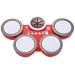 Rotes Spielwürfel-Set, 4-teilig, 40x24x7,5 cm Bild 2