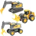 Simulation Vehicle: Arbeitsmaschinenset mit schlammigen Rädern in verschiedenen Ausführungen, 3er-Pack. Bild 3