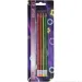 Spirit: Dreieckige HB-Neon-Grafitstifte mit Radiergummi, 4er-Set