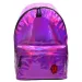 Spirit: Metall-lila Schultasche, Rucksack 43x31x19cm Bild 1
