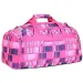 Spirit: Rosa Sporttasche mit Karomuster 55x31x41cm Bild 1