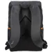 Spirit: Schwarzer gemusterter Rucksack mit hautfarbenen Riemen 47x33x17cm Bild 3