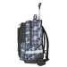 Spirit: Trolley schwarz-blau gemusterter Schulrucksack Bild 3
