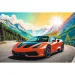 Sportwagen im Gebirge 100-teiliges Puzzle - Trefl Bild 2