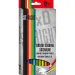 St.Right Sechseckige bunte Bleistift Radiergummi mit Ende 12er Set