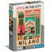 Style in der Stadt Mailand 1000 Teile Puzzle - Clementoni Bild 1