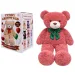 Teddy Greetings: Berry Hugs Plüschbär in weißer Geschenkbox 120cm