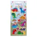 The Littlies: Dinosaurier-Muster 3D-Puffy-Sticker-Set auf 10x22cm-Bogen