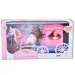 Traumkutschenset mit Pferd und 7,5 cm großer Puppe in Pink