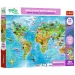 Treflik Weltkarte mit Tieren lehrreich 104-teiliges Puzzle - Trefl