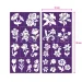 TyToo: Blumen Glitzer Tattoo Schablonen Set 24 Stück Bild 3