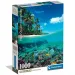 Urlaub auf der Insel 1000 Teile HQC Puzzle mit Poster - Clementoni