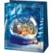 Weihnachtlicher Schneekugel-Muster normalgroßer Geschenktasche 11x6x14cm