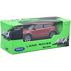 Welly: Land Rover Evoque burgunderrotes Metallmodellauto 1:64 Bild 1