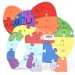 Nummeriertes Lernpuzzle Elefant aus Holz