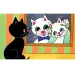 Zickzack, der schwarze Katzen Diafilm Bild 1